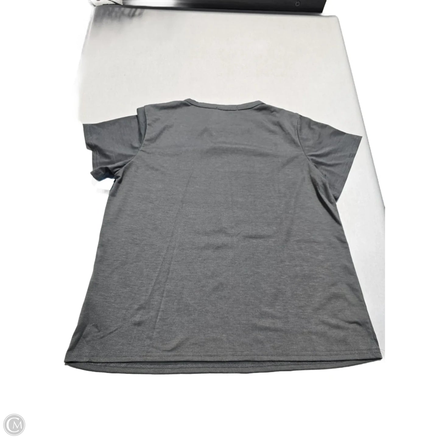 Top Short Sleeve By Misslook In Grey, Size: L