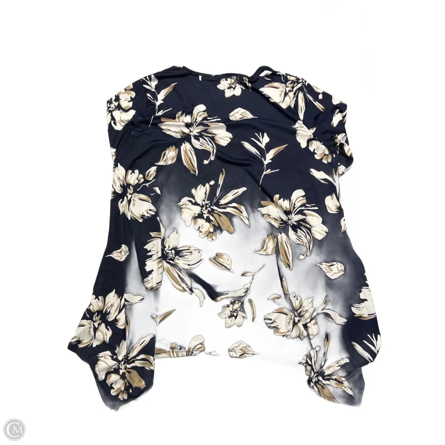 Top Long Sleeve By White Mark In Floral Print, Size: 3x