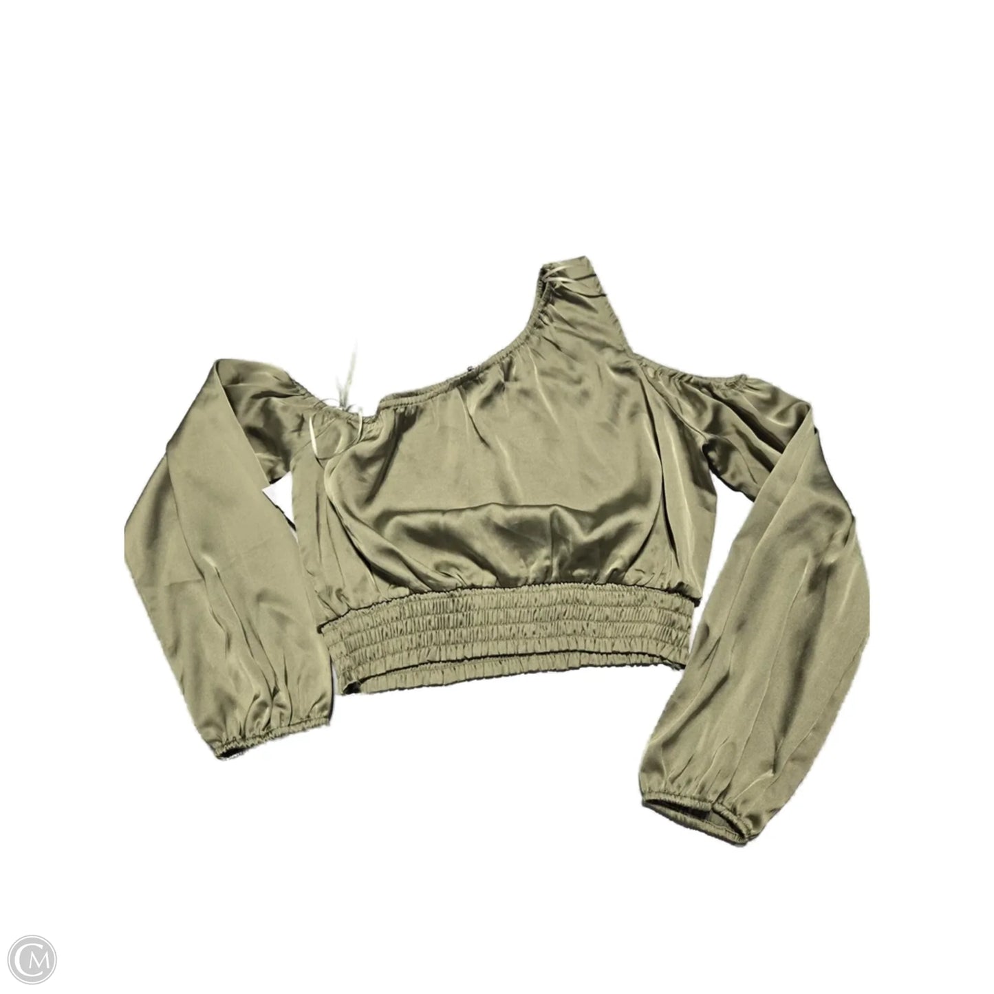 Top Long Sleeve By Versona In Green, Size: M