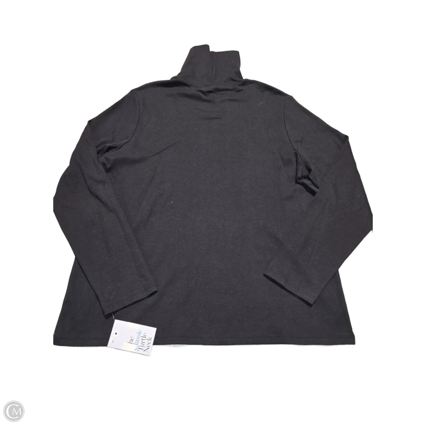 Top Long Sleeve By Croft And Barrow In Black, Size: Xxl