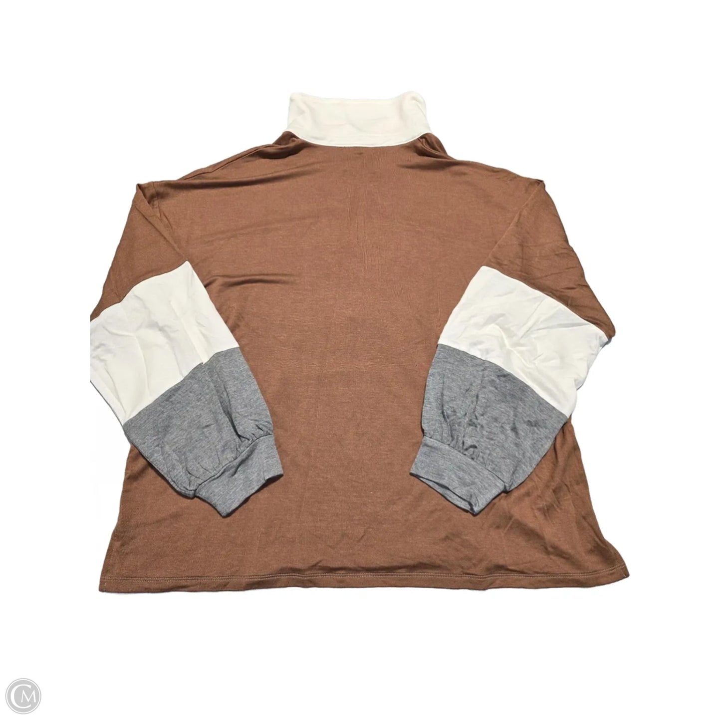 Top Long Sleeve By Maurices In Striped Pattern, Size: Xl