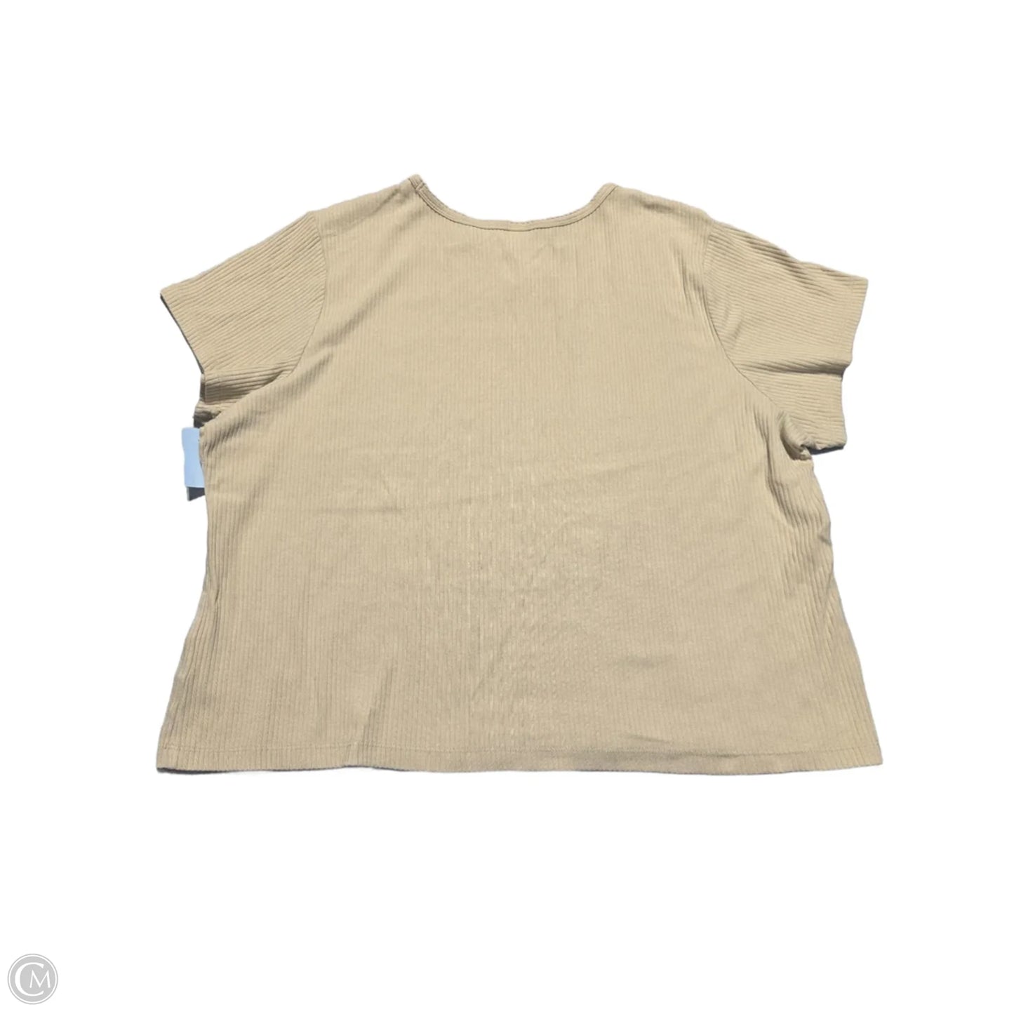 Top Short Sleeve By Old Navy In Tan, Size: Xxl