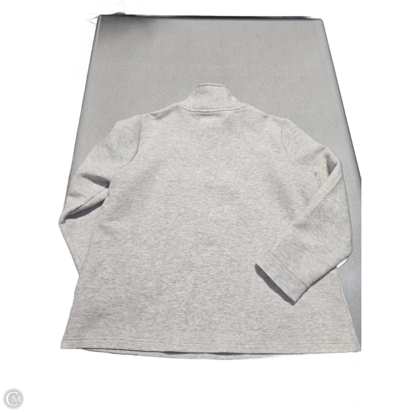 Sweatshirt Collar By Croft And Barrow In Grey, Size: L