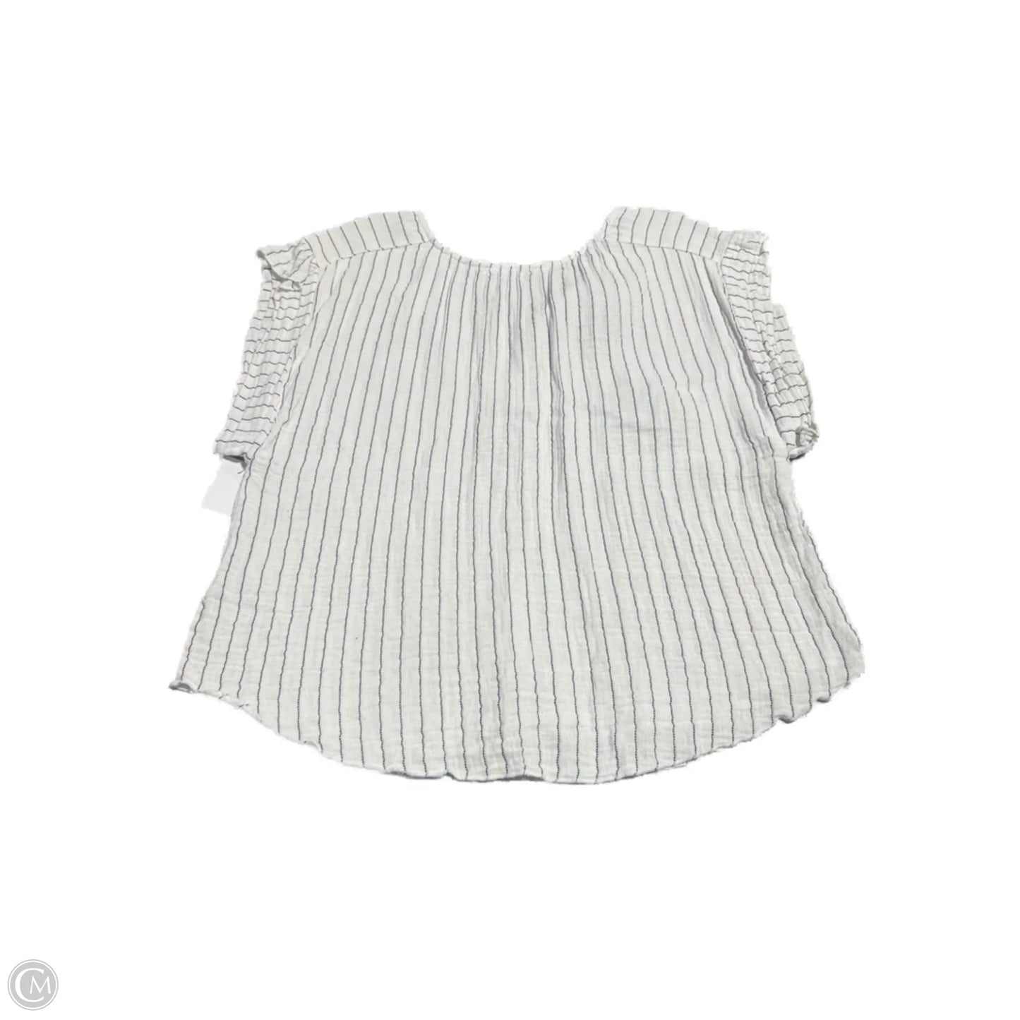 Top Short Sleeve By Just Living In Striped Pattern, Size: S