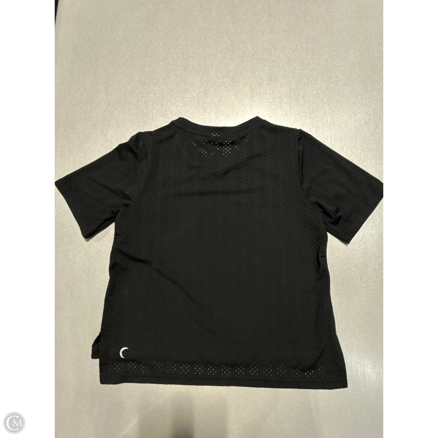 Athletic Top Short Sleeve By Zyia In Black, Size: Xs