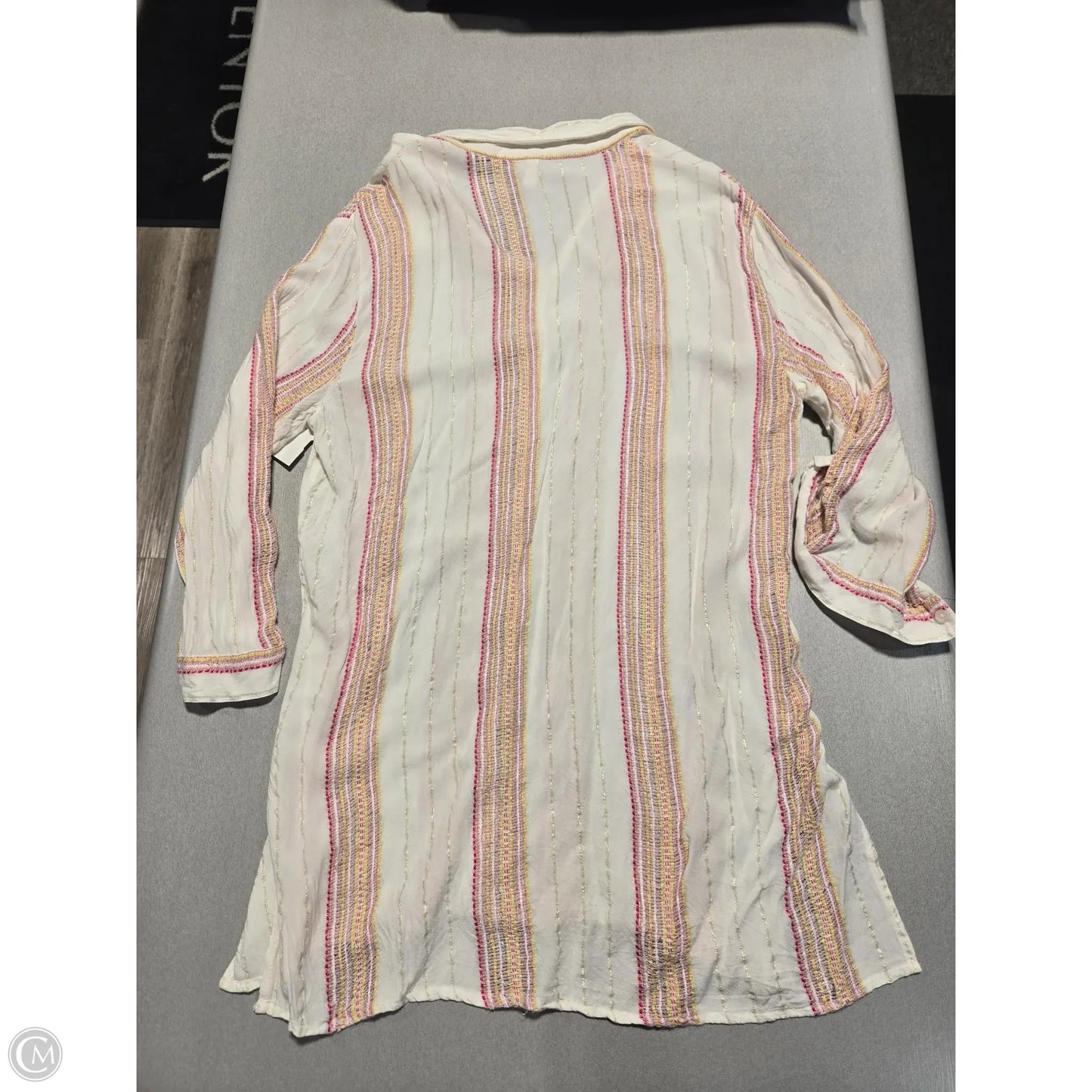 Top Long Sleeve By Elan In Multi-colored, Size: M