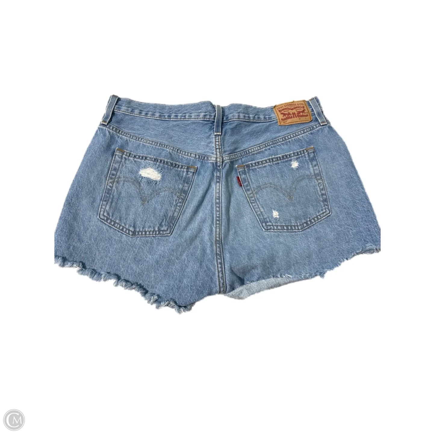 Shorts By Levis In Blue Denim, Size: Xl