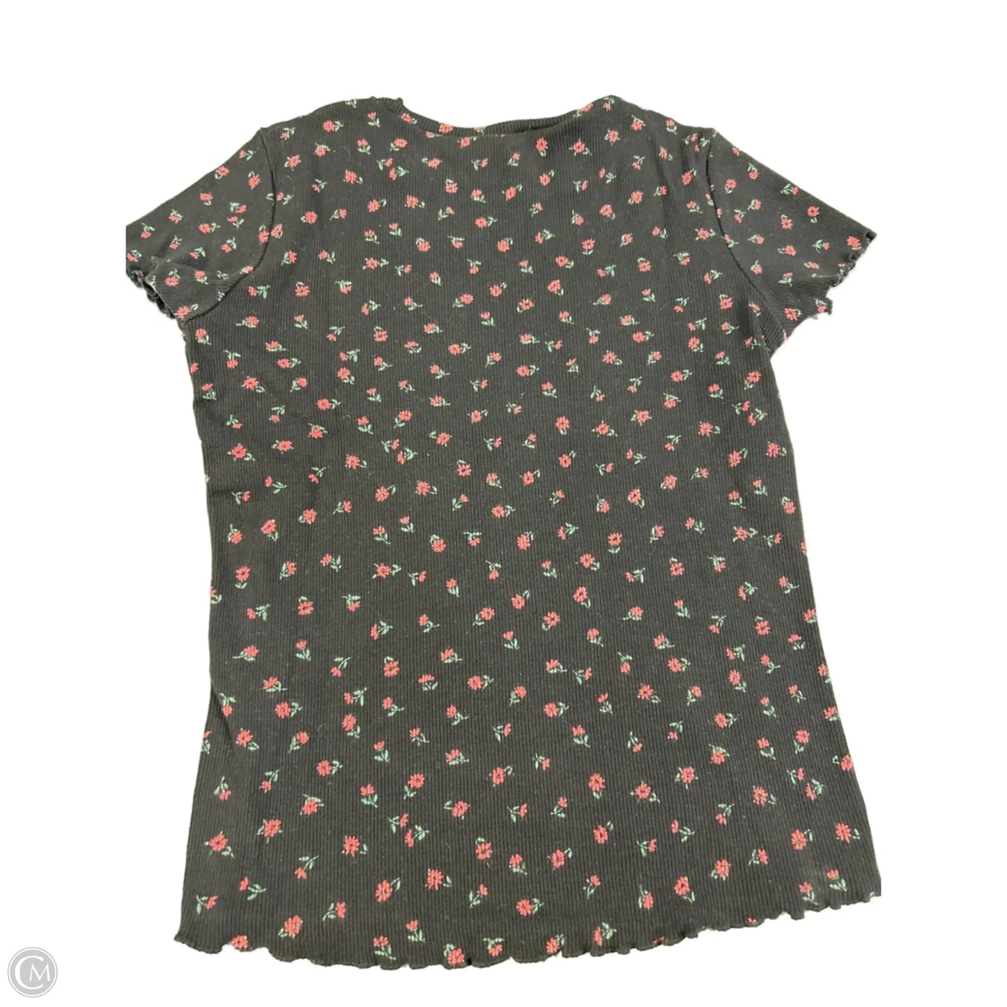 Top Short Sleeve By Bershka In Black, Size: Xs