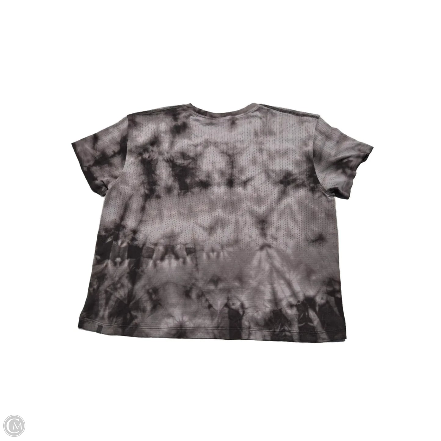 Athletic Top Short Sleeve By Lululemon In Grey, Size: S