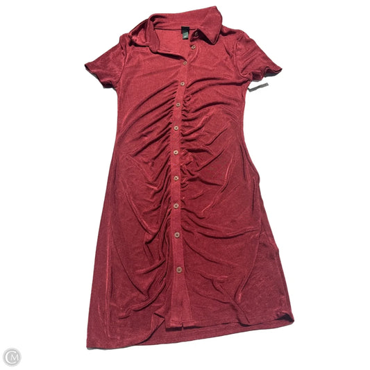 Dress Casual Short By Wild Fable In Maroon, Size: Xs