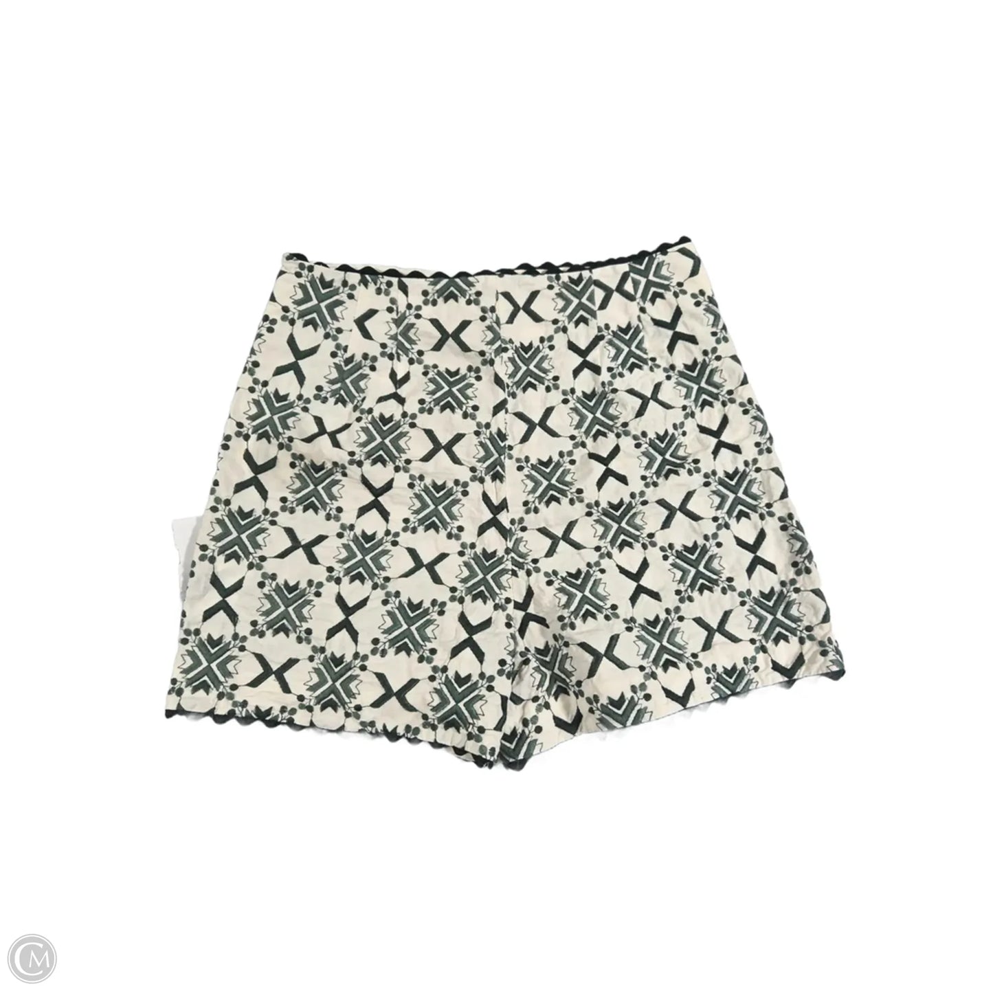 Shorts By Zara In Green & White, Size: S
