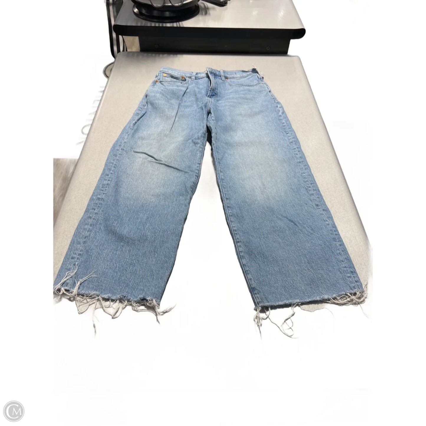 Jeans Cropped By Madewell In Blue Denim, Size: 8