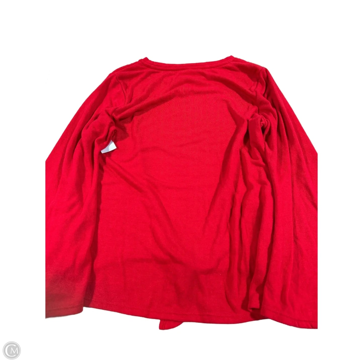 Top Long Sleeve By Cmc In Red, Size: Xxl
