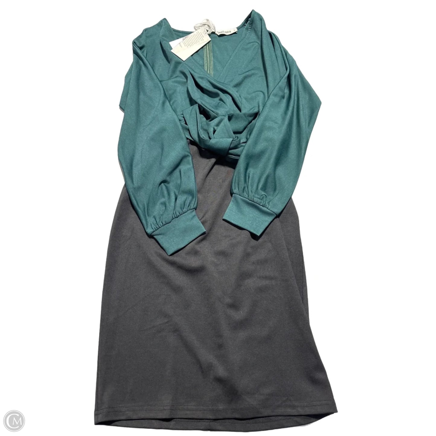 Dress Casual Midi By Grace Karin In Black & Green, Size: S