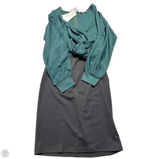 Dress Casual Midi By Grace Karin In Black & Green, Size: S