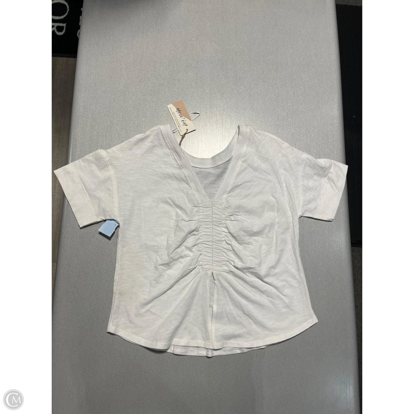 Top Short Sleeve By New In In White, Size: S