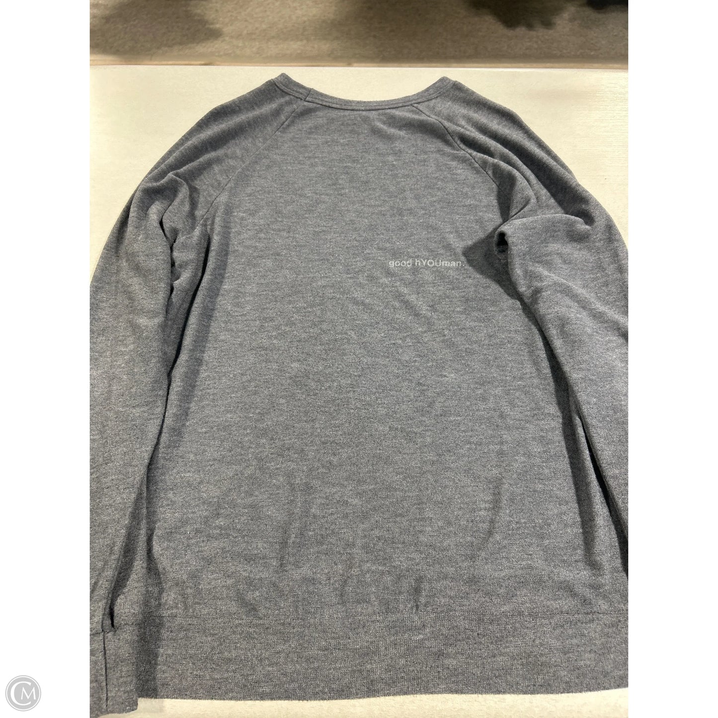 Top Long Sleeve By Cmc In Blue, Size: S