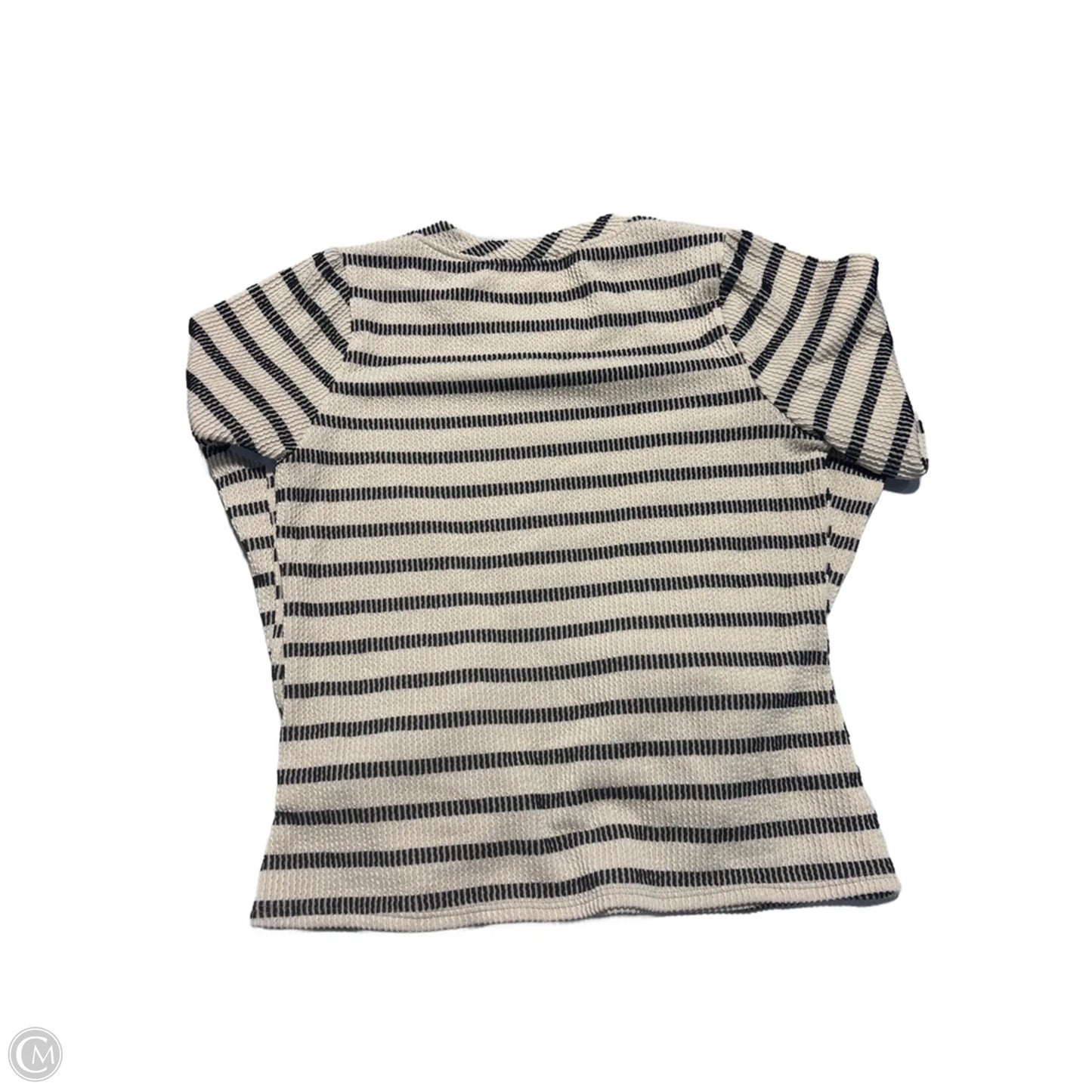 Top Long Sleeve By Gilli In Striped Pattern, Size: M