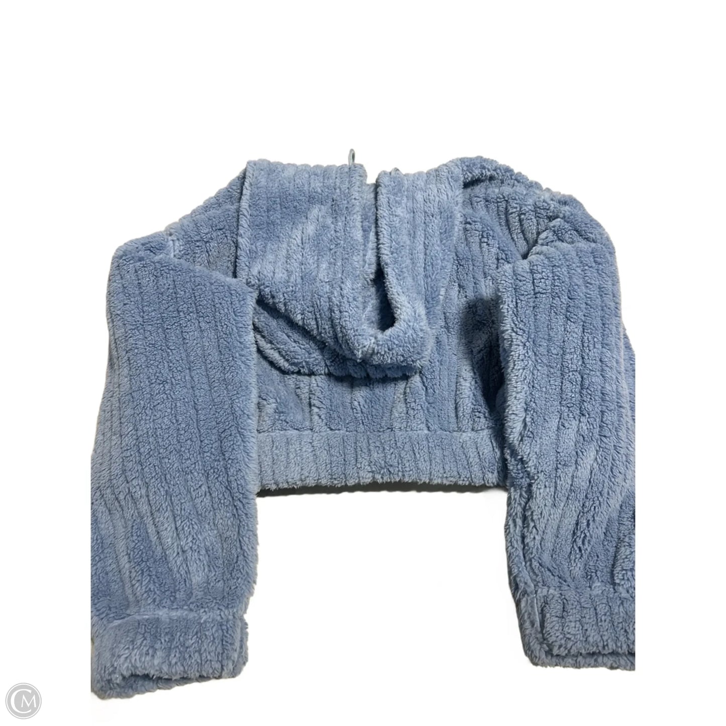 Jacket Faux Fur & Sherpa By Cmc In Blue, Size: M