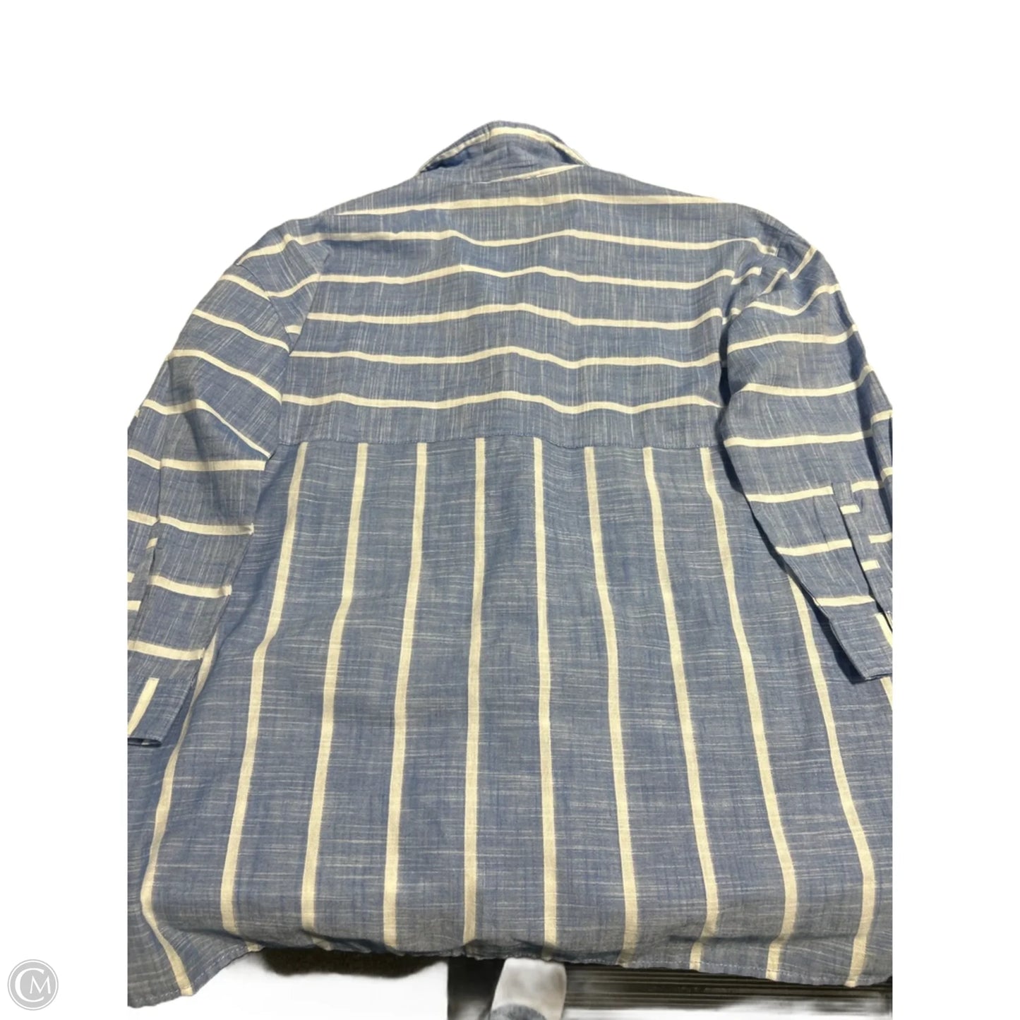 Top Long Sleeve By Beachlunchlounge In Blue, Size: L