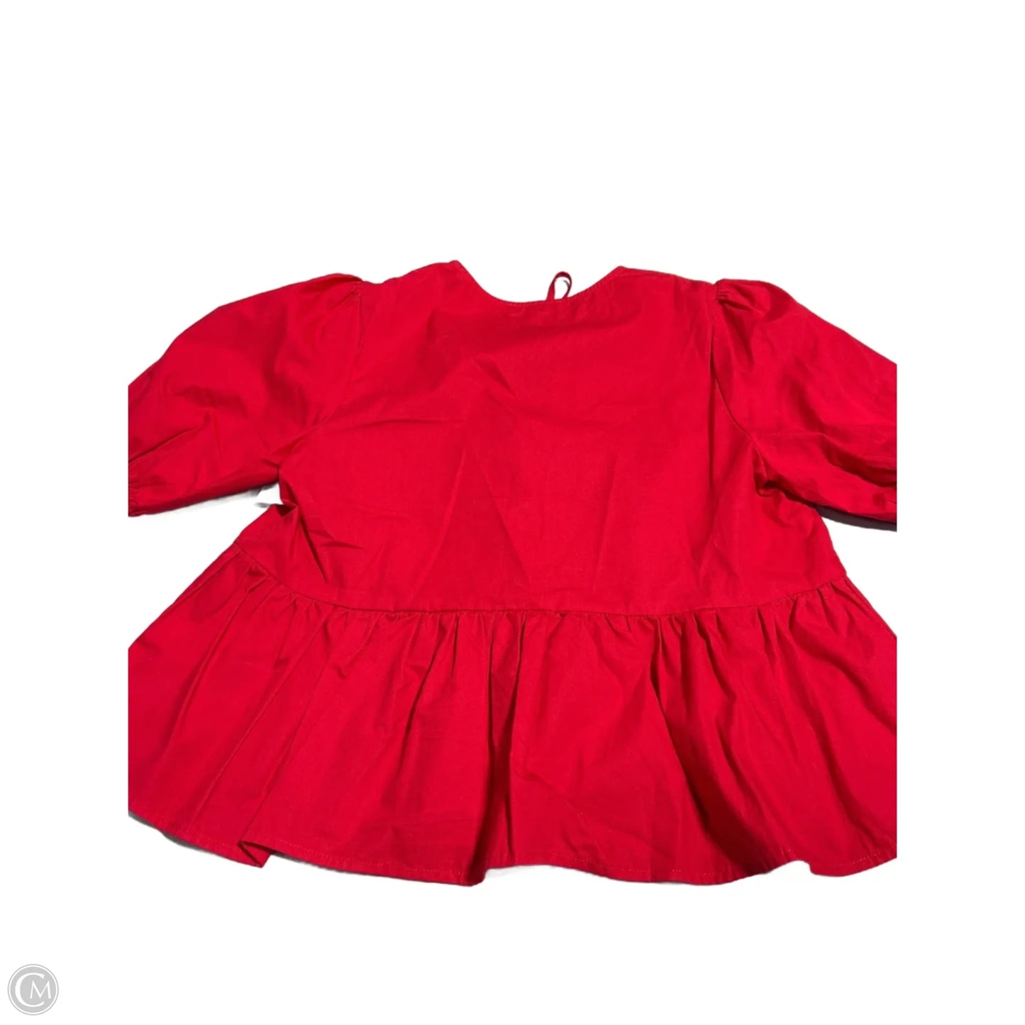 Top Short Sleeve By Gilli In Red, Size: M