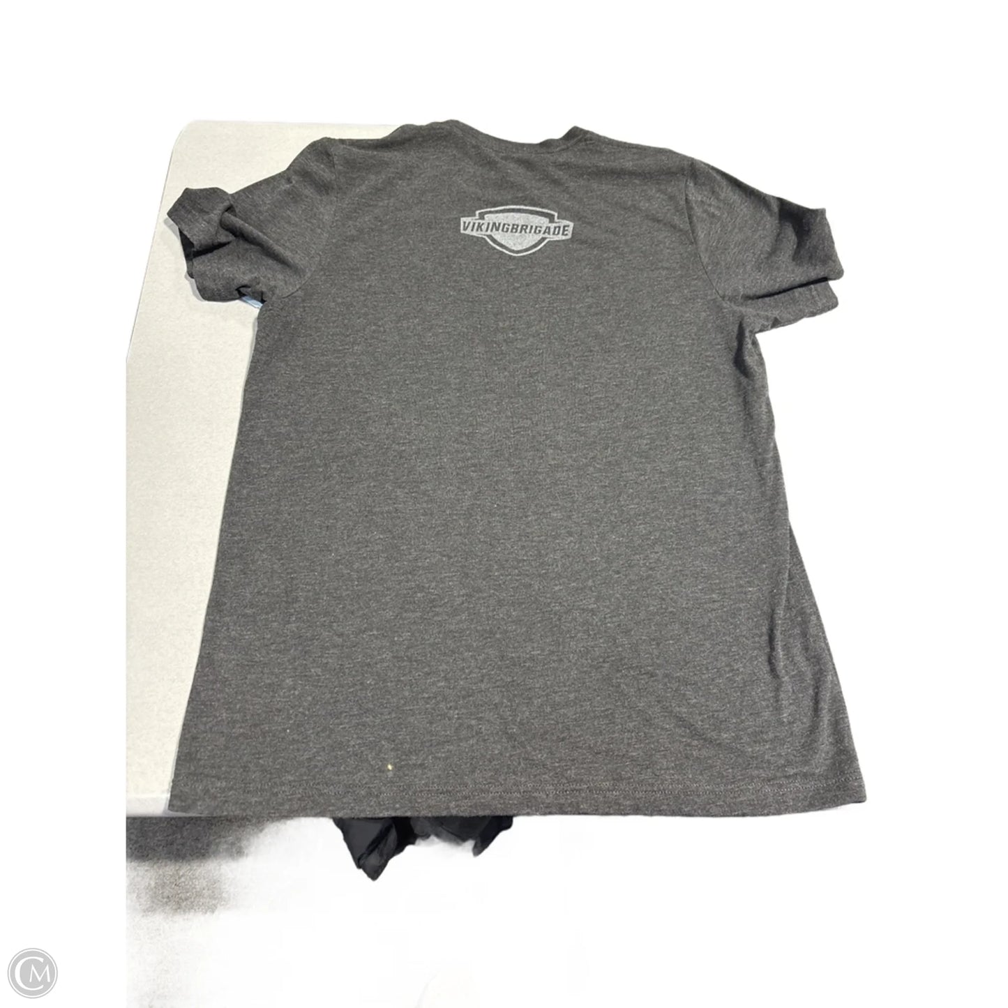 Top Short Sleeve By Canvas In Grey, Size: L