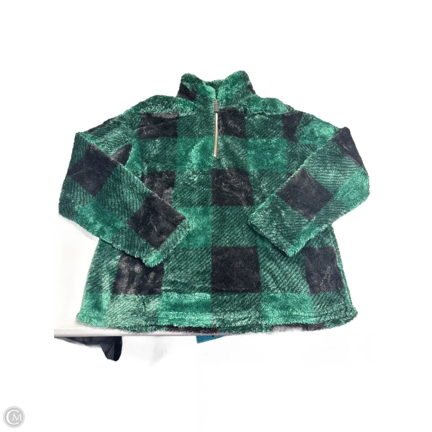 Sweatshirt Collar By Cmc In Plaid Pattern, Size: L