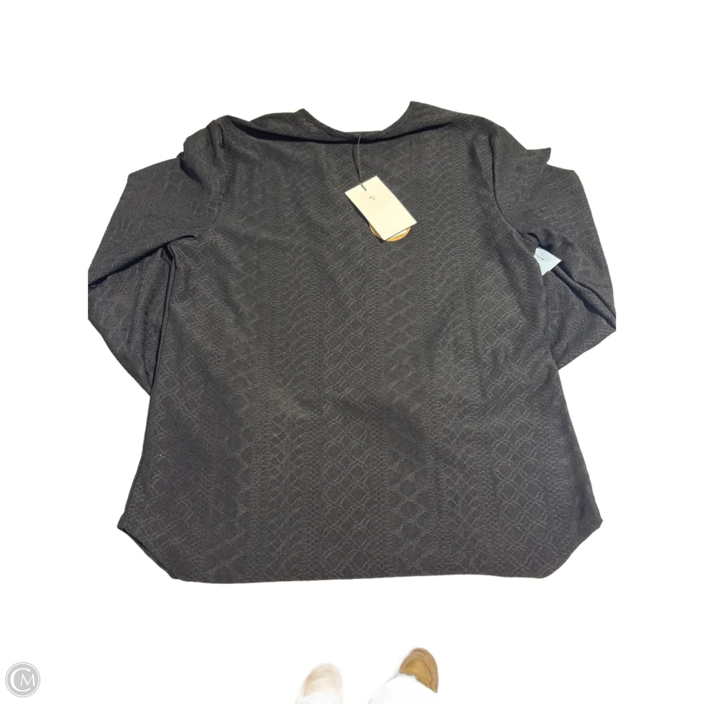 Top Long Sleeve By Cmc In Black, Size: S