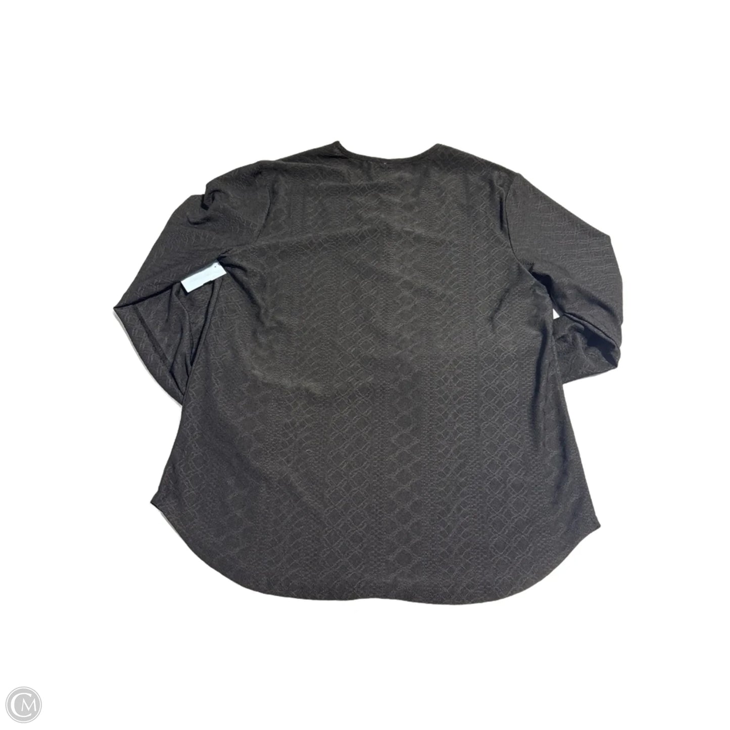 Top Long Sleeve By Cmc In Black, Size: M