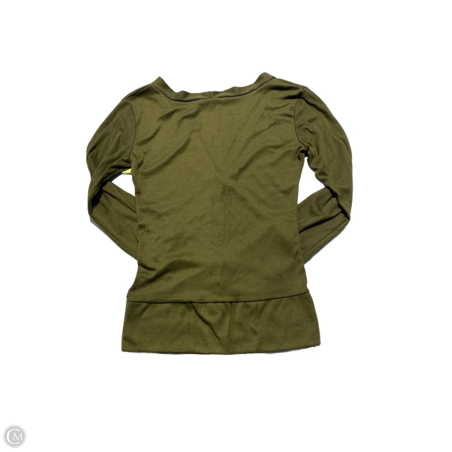 Top Long Sleeve By Cmc In Green, Size: S