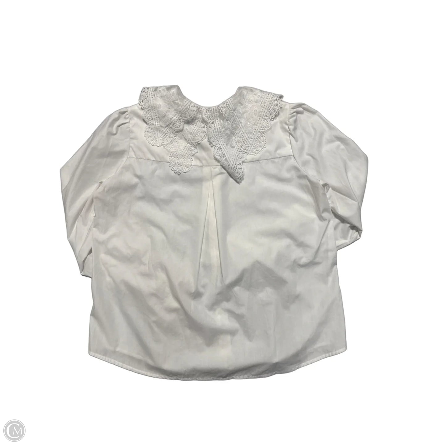 Top Long Sleeve By Cmc In White, Size: S