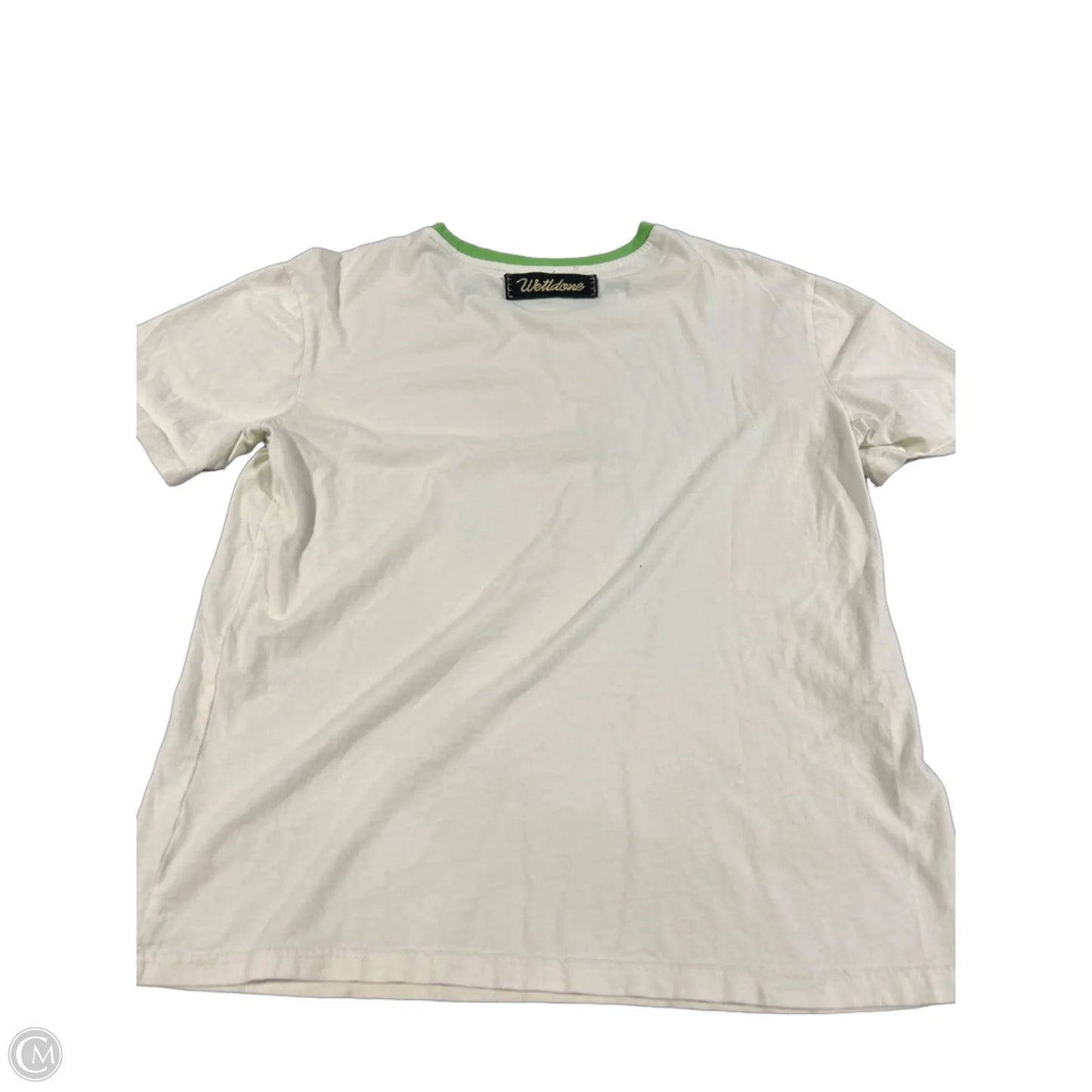 Top Short Sleeve By Cmc In Cream, Size: M