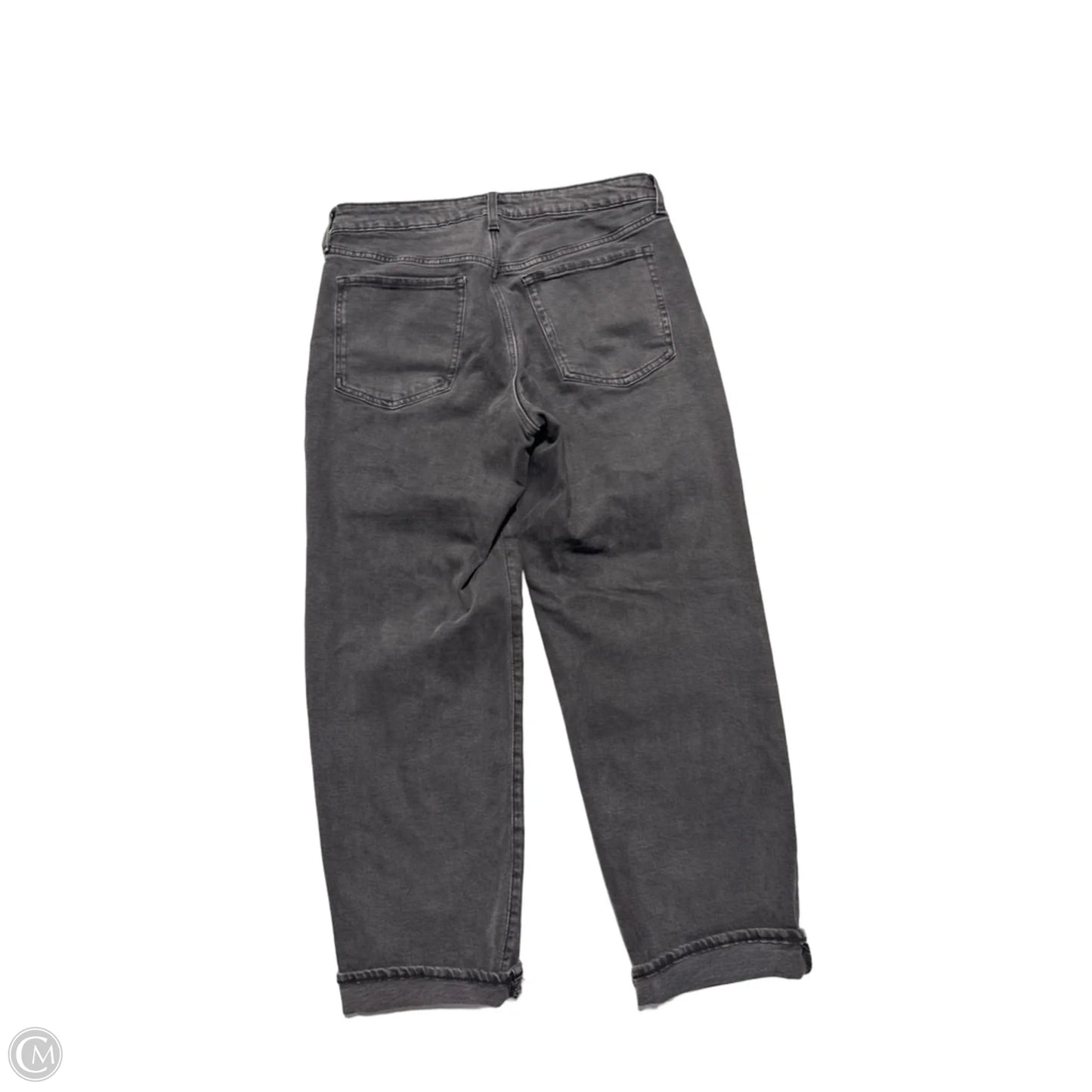 Jeans Straight By Old Navy In Black Denim, Size: 12