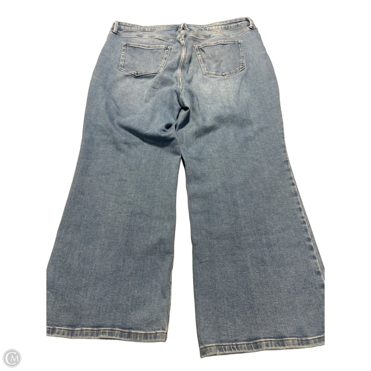 Jeans Wide Leg By Cmc In Blue Denim, Size: 20