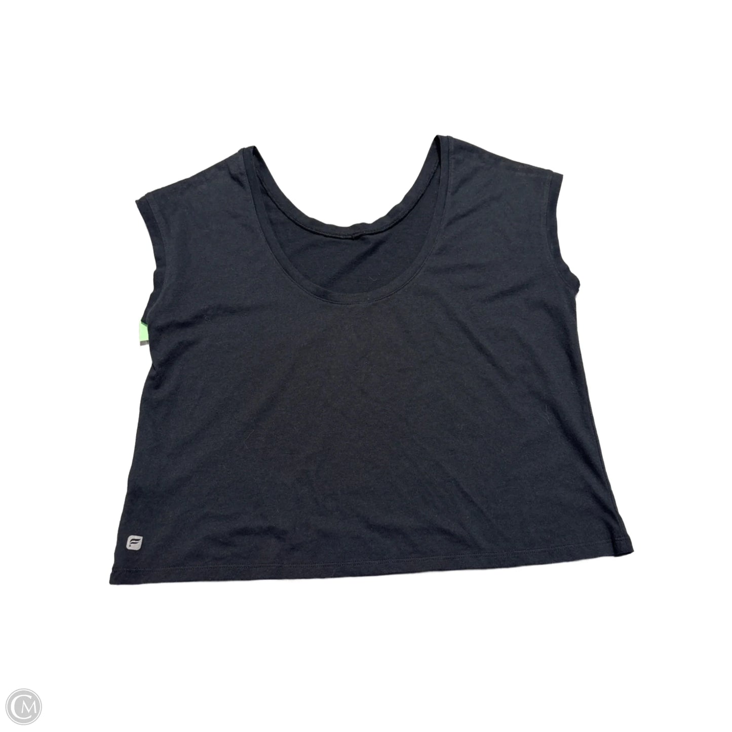 Athletic Top Short Sleeve By Fabletics In Black, Size: Xs