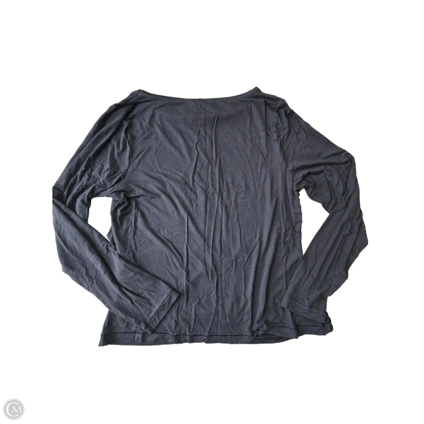 Athletic Top Long Sleeve Collar By Athleta In Black, Size: Xl