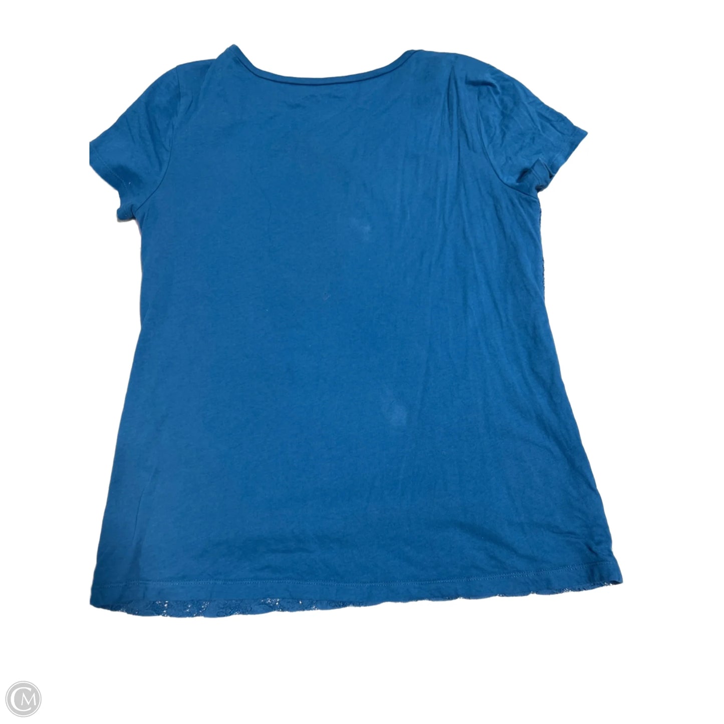 Top Short Sleeve By Loft In Blue, Size: M