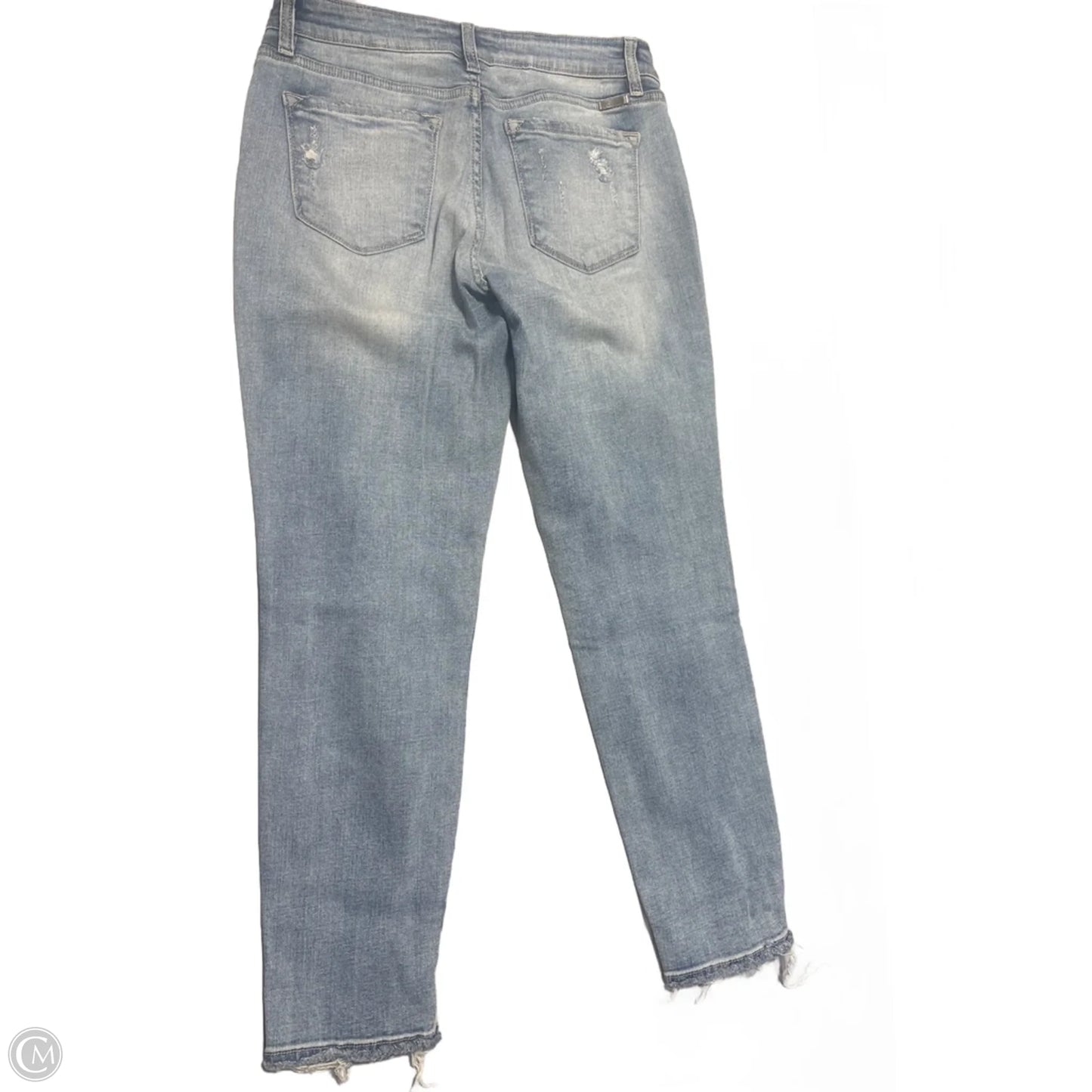 Jeans Cropped By Kancan In Blue Denim, Size: 10