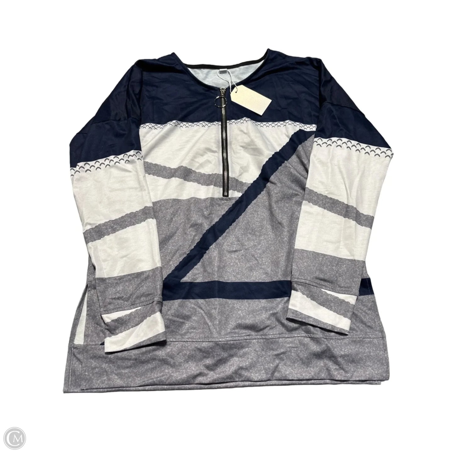 Sweater By Cme In Striped Pattern, Size: L