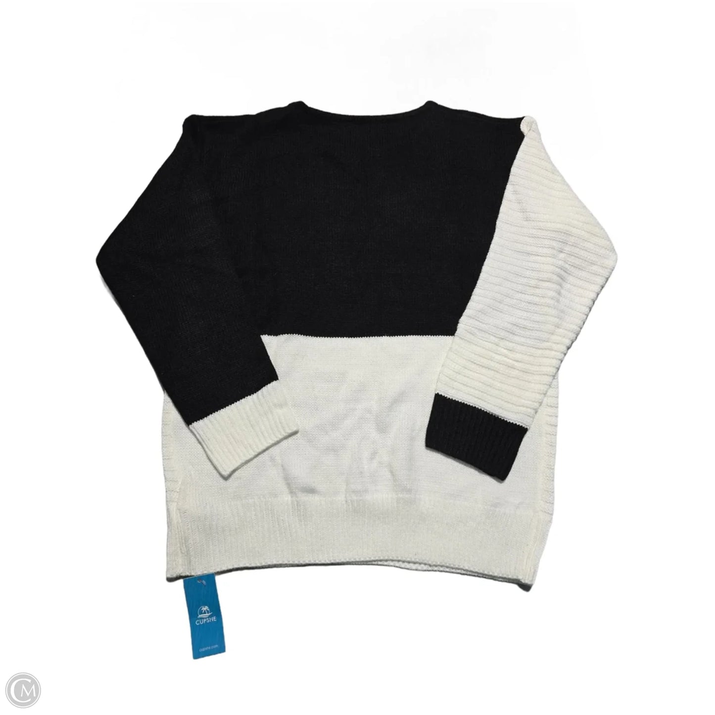 Sweater By Cme In Black & White, Size: M