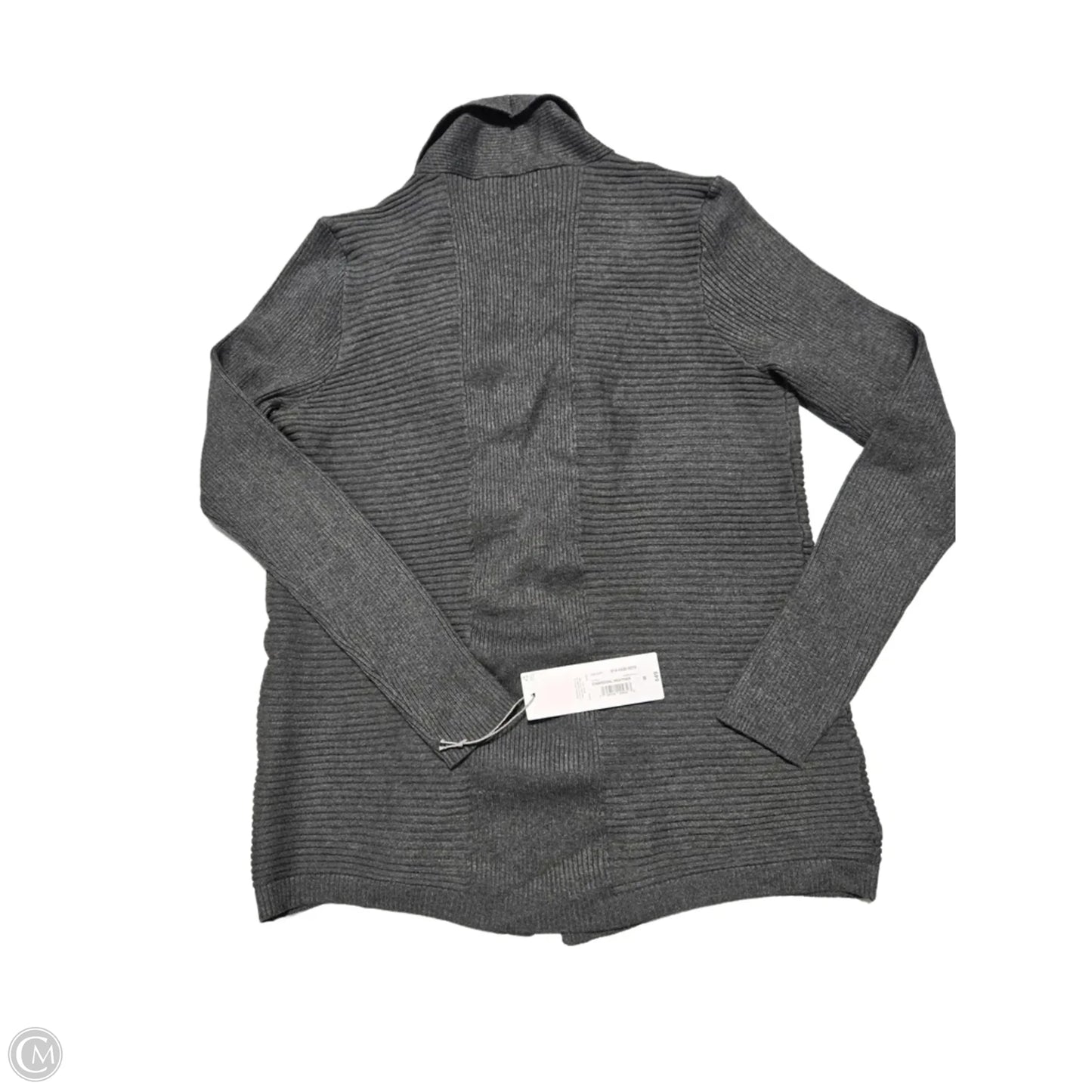 Sweater Cardigan By Liz Claiborne In Grey, Size: M