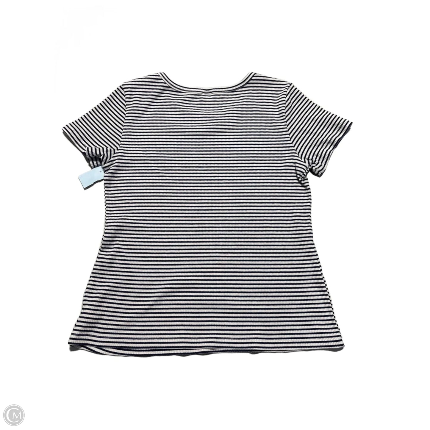 Top Short Sleeve By Old Navy In Striped Pattern, Size: L
