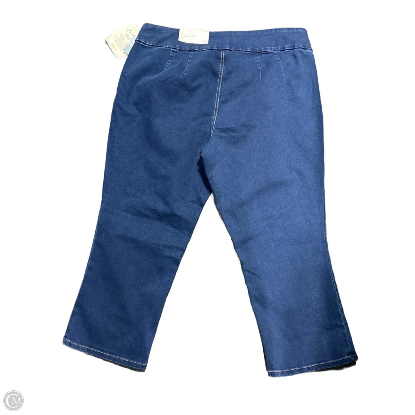 Jeans Cropped By Cme In Blue Denim, Size: 20