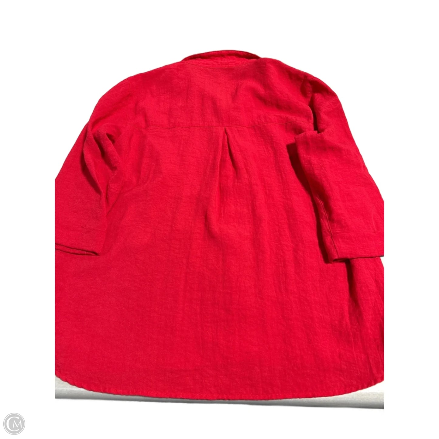 Top 3/4 Sleeve By John Mark In Red, Size: L