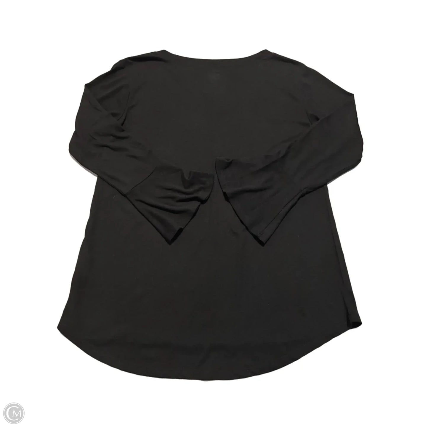 Top Long Sleeve By Cme In Black & Gold, Size: M