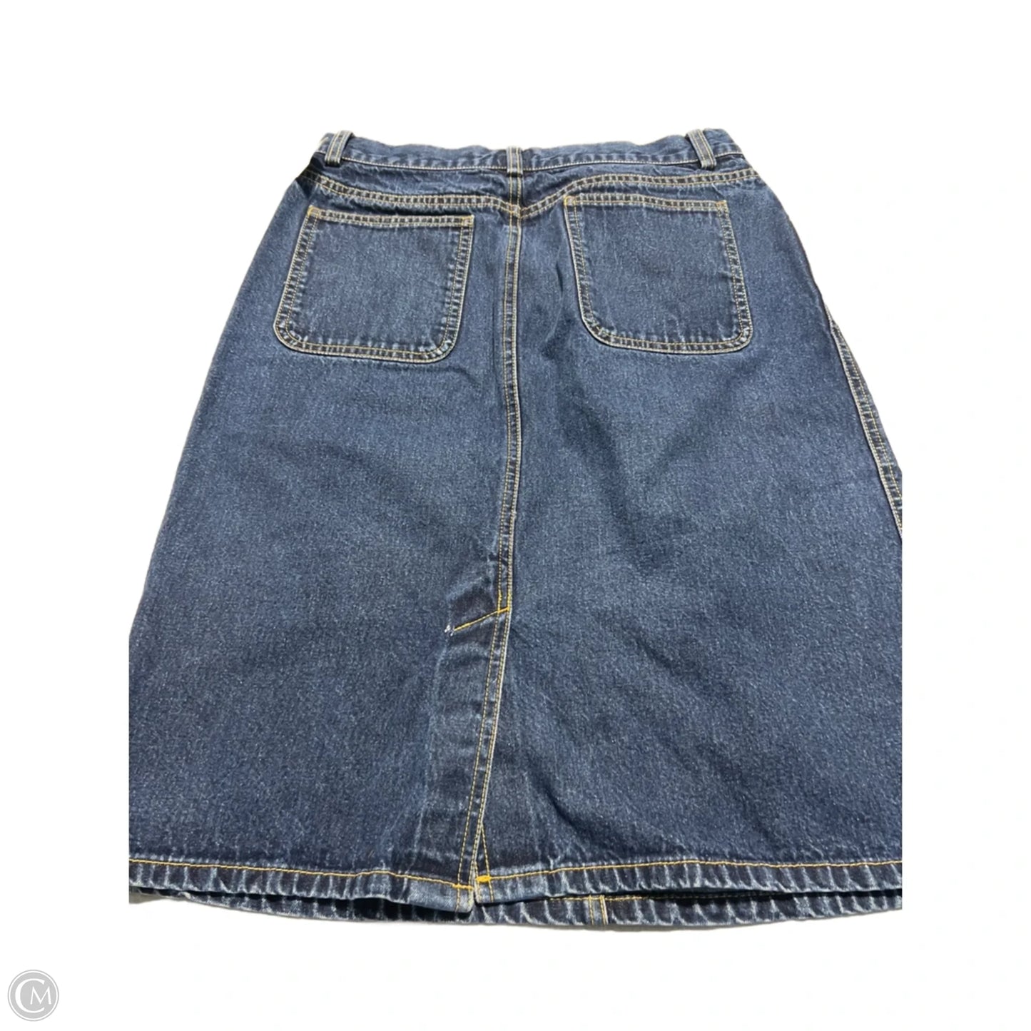 Skirt Midi By Gap In Blue Denim, Size: 8
