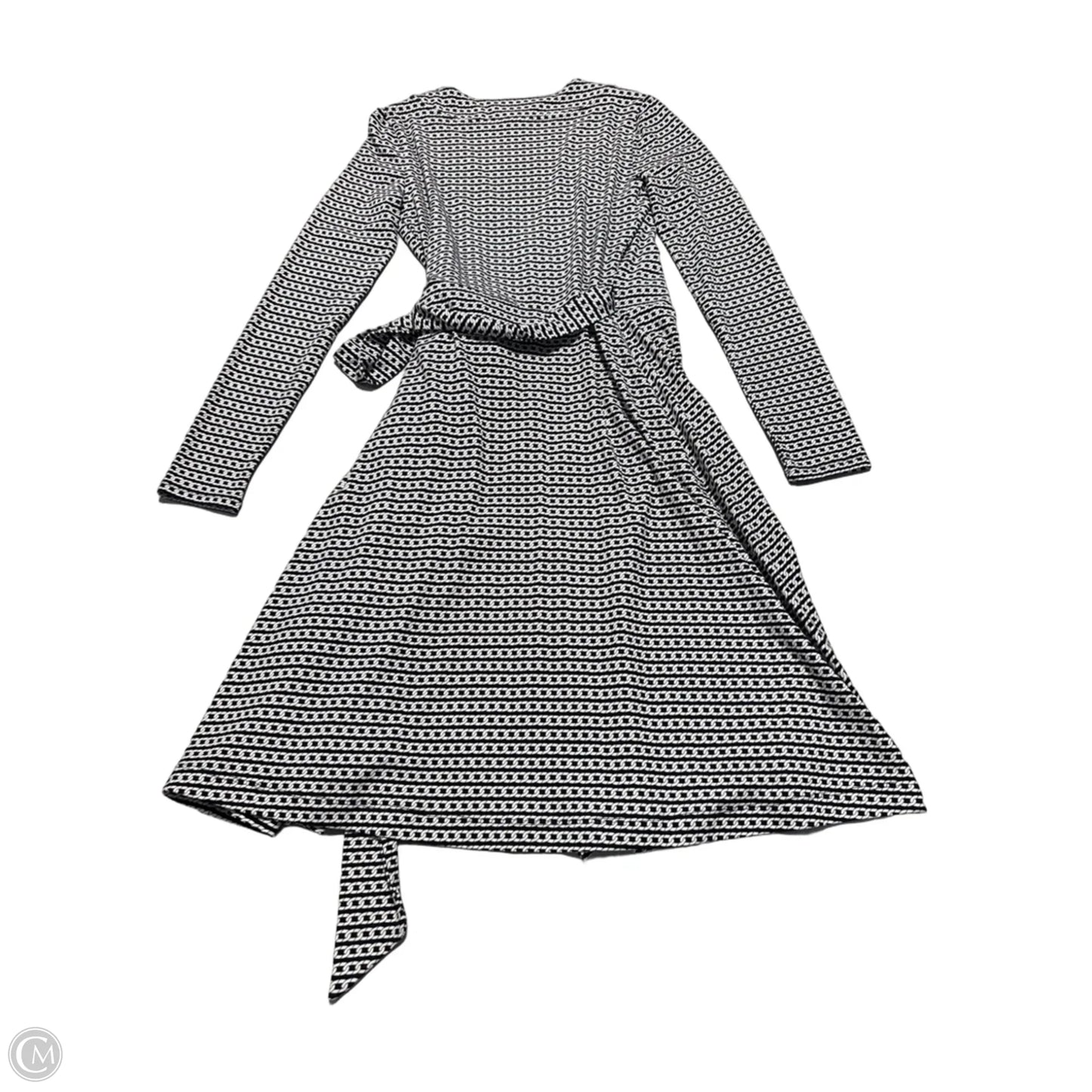 Dress Casual Midi By Banana Republic In Black & White, Size: S