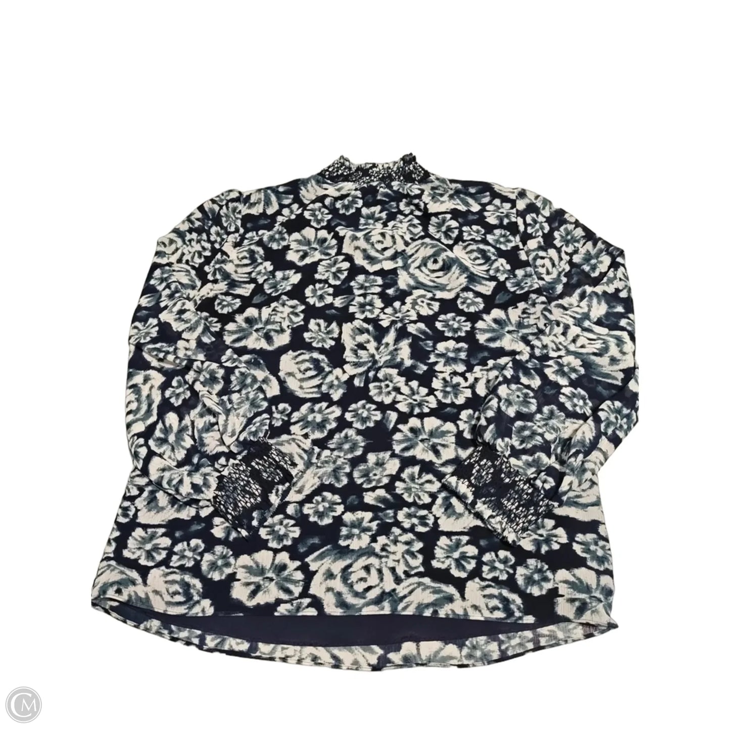 Top Long Sleeve By J. Crew In Floral Print, Size: S