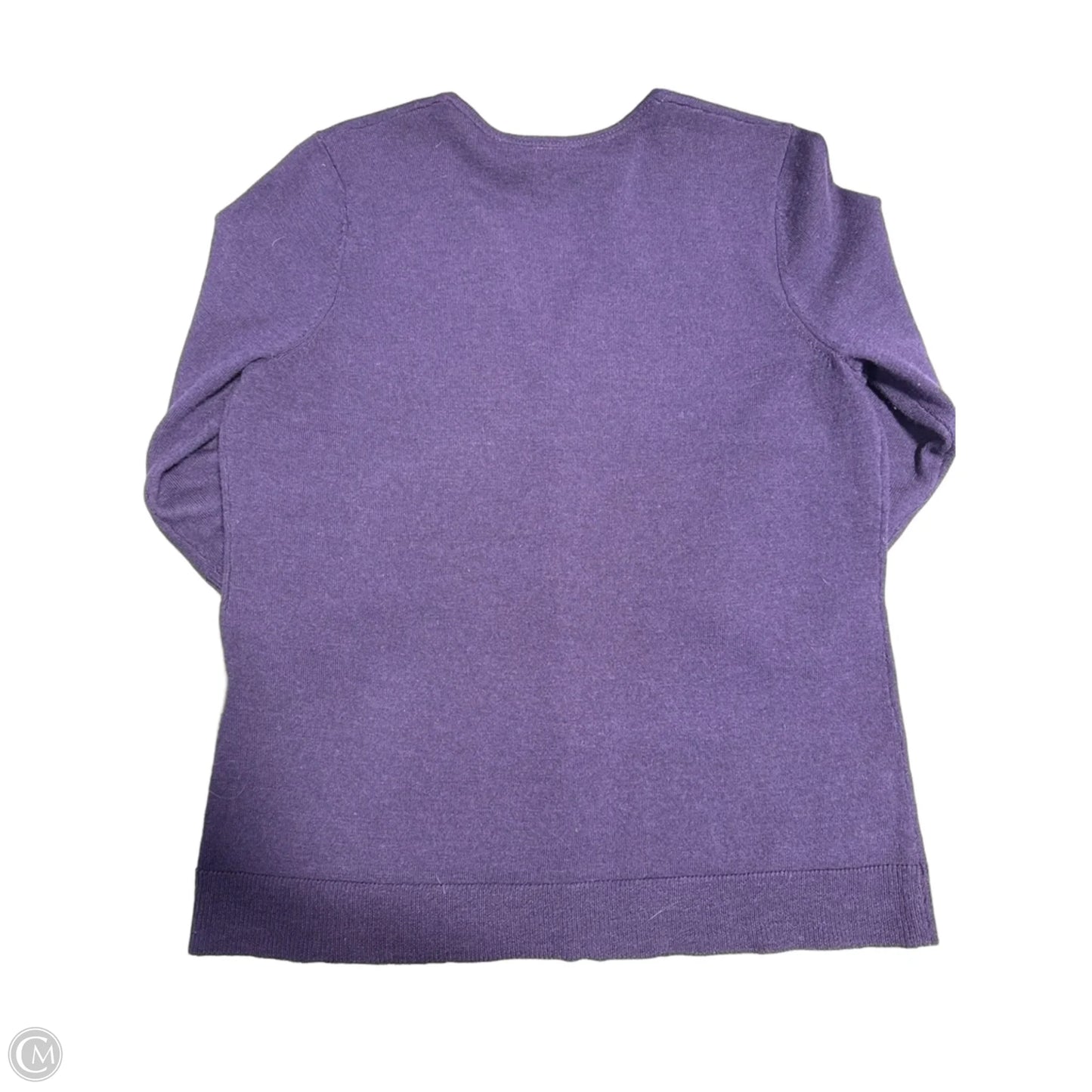 Cardigan By Susan Bristol In Purple, Size: L