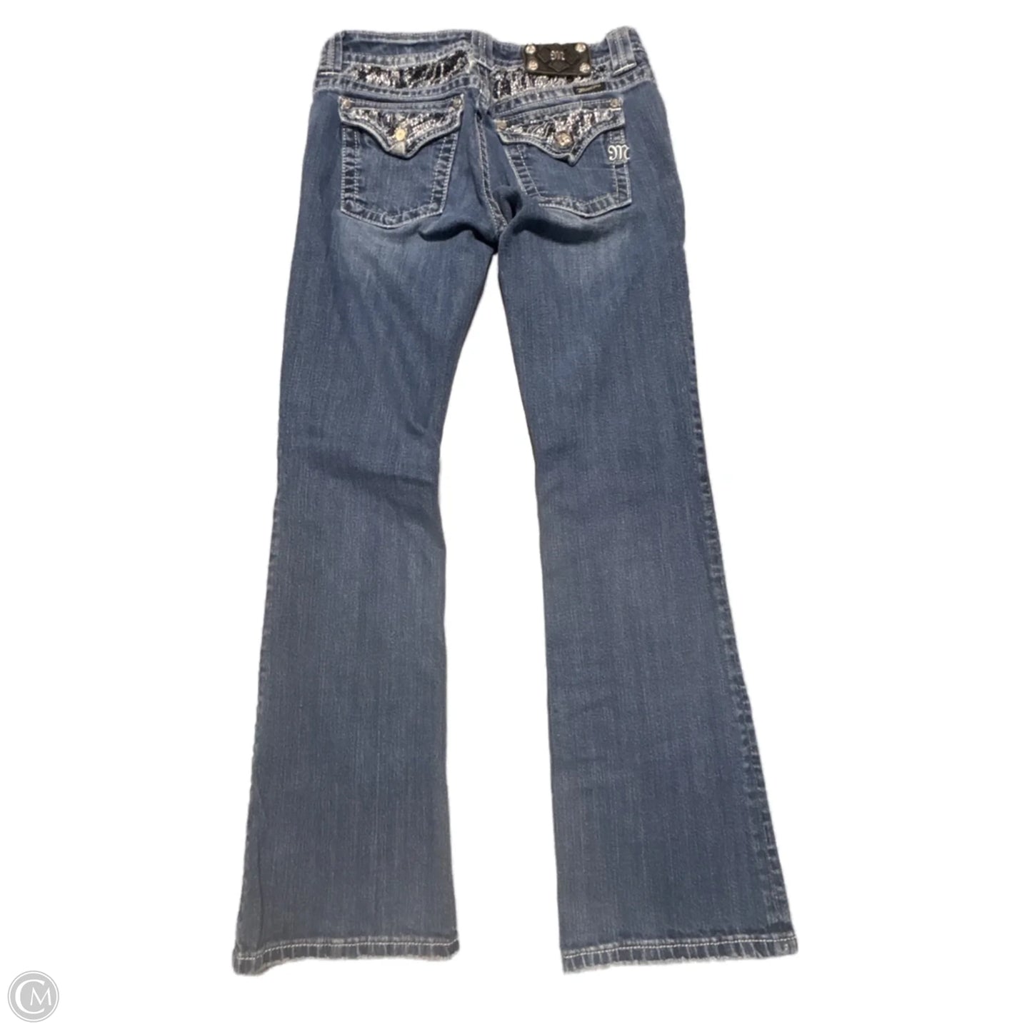 Jeans Boot Cut By Miss Me In Blue Denim, Size: 8